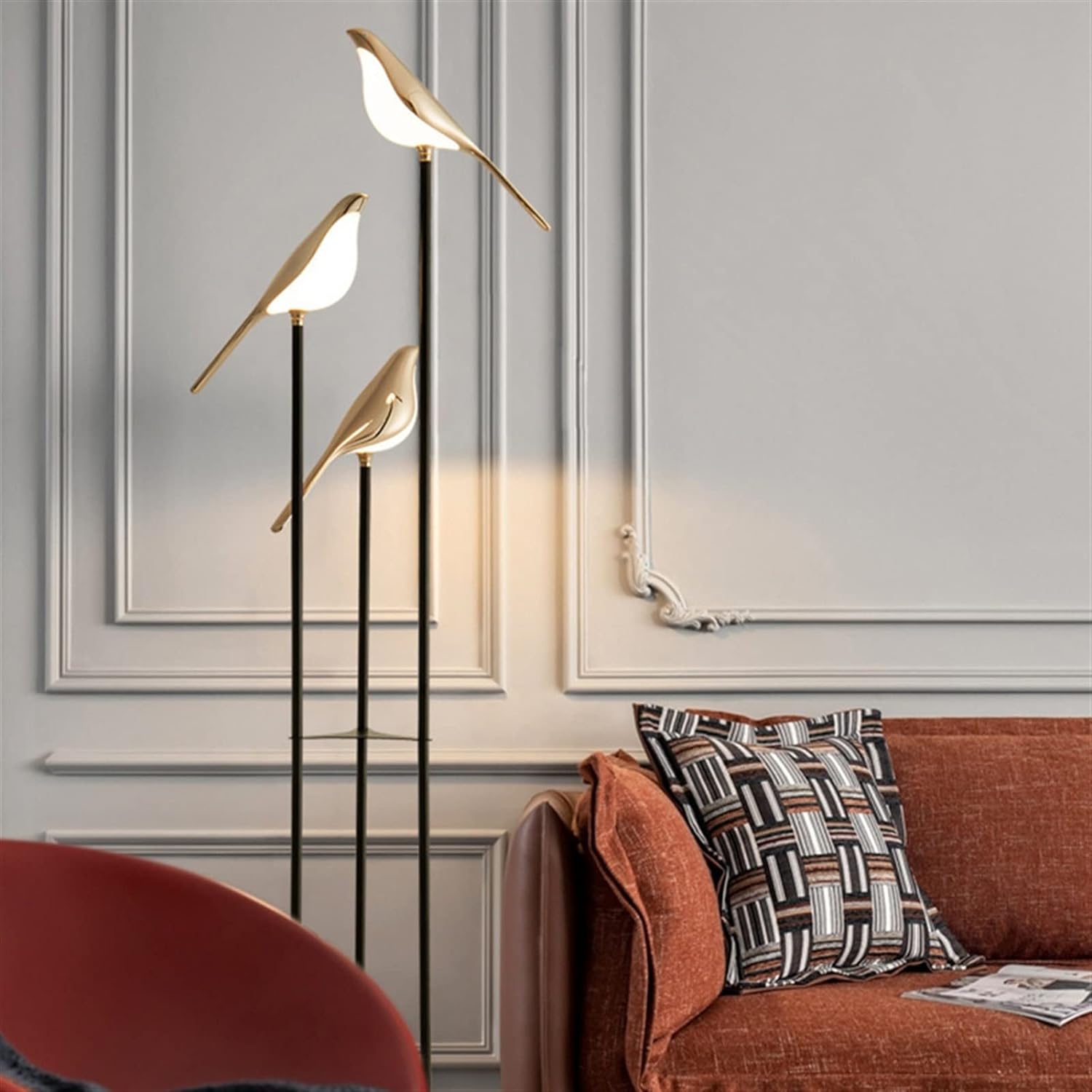 tu casa Floor Lamps for Living Room Corner | Lamps for Home Decoration |  Side Lamps for Living Room Long | Standing Lamp for Living Room | Wooden  Lamps for Living Room :