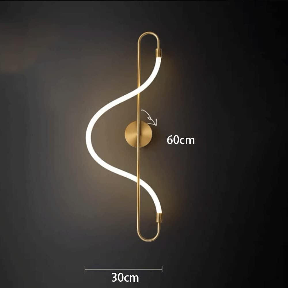 HDC 600mm Led Gold Long Acrylic Tube Wall Light