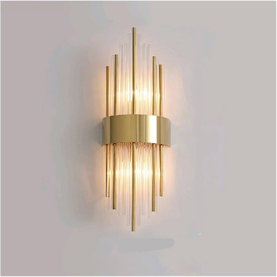 HDC 24w Model Led Crystal Modern Gold Metal Wall Light - Warm White