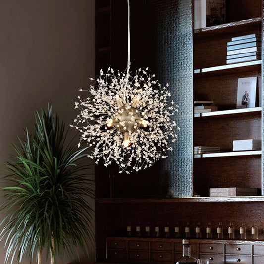 Hdc 600mm Lights Gold Sputnik Ceiling Modern Crystal Dandelion Chandelier Brass Firework Lamp