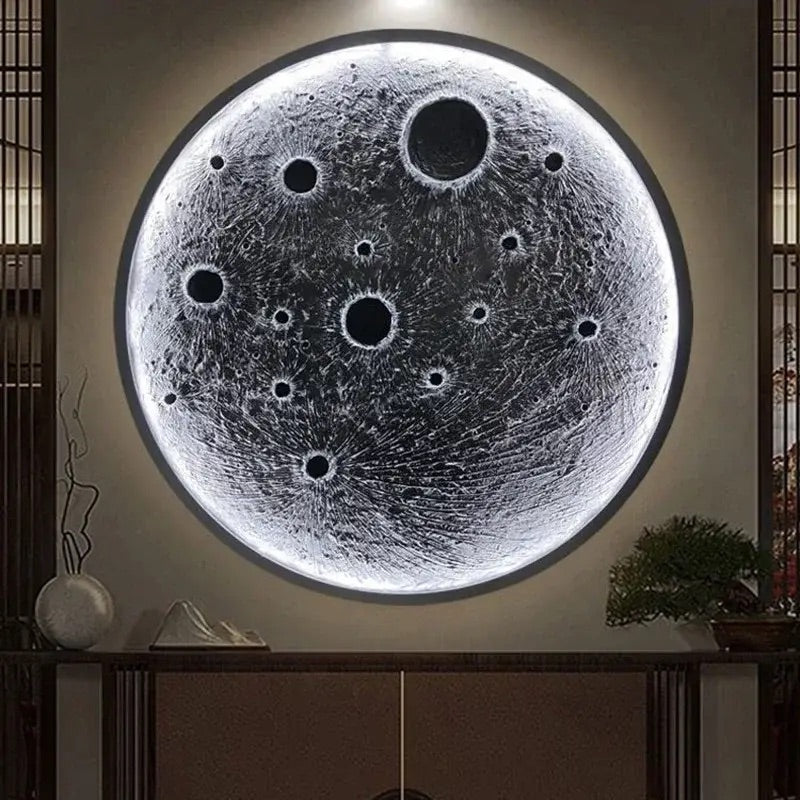 Hdc 300/400mm Modern Simple Moon Bedroom Bedside Wall Lamp