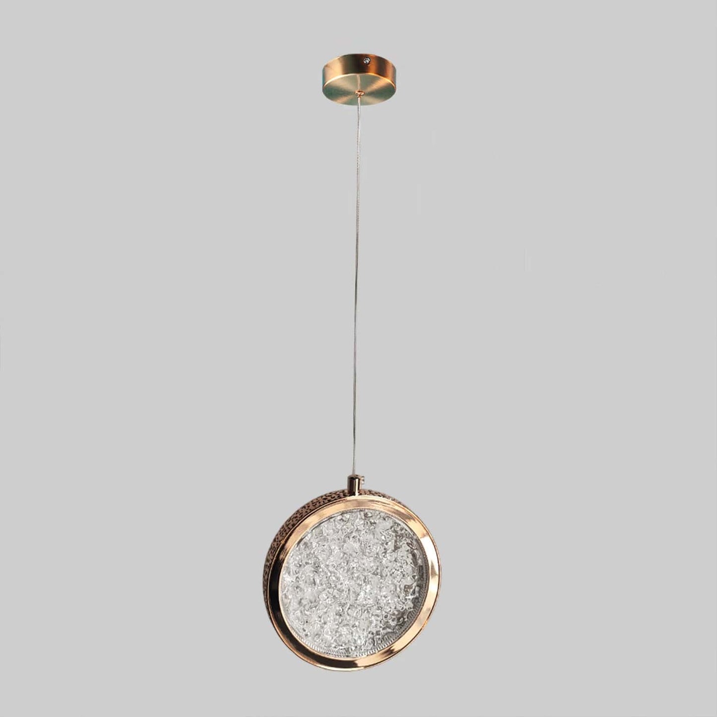 HDC Transparent Moon Forge Pendant LED Golden Hanging Pendant Lamp