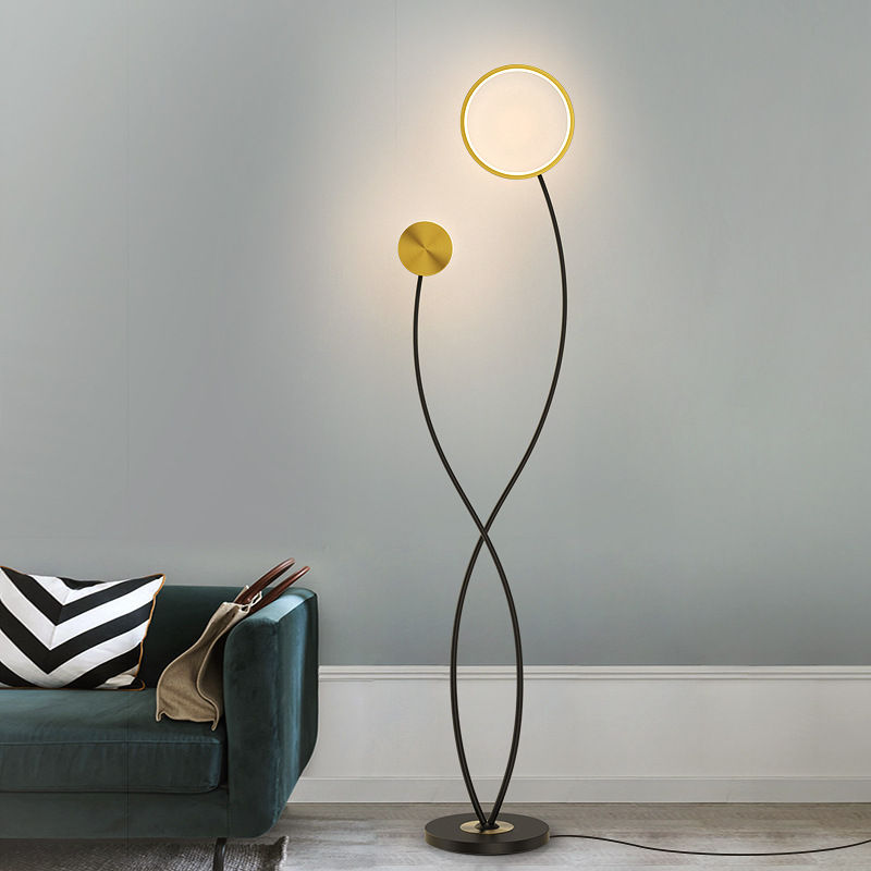 Modern minimalist Nordic light luxury fishing post-modern vertical floor lamp