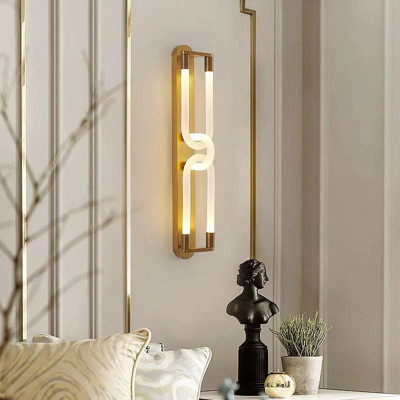 HDC 600mm Led Gold Long Acrylic Tube Wall Light