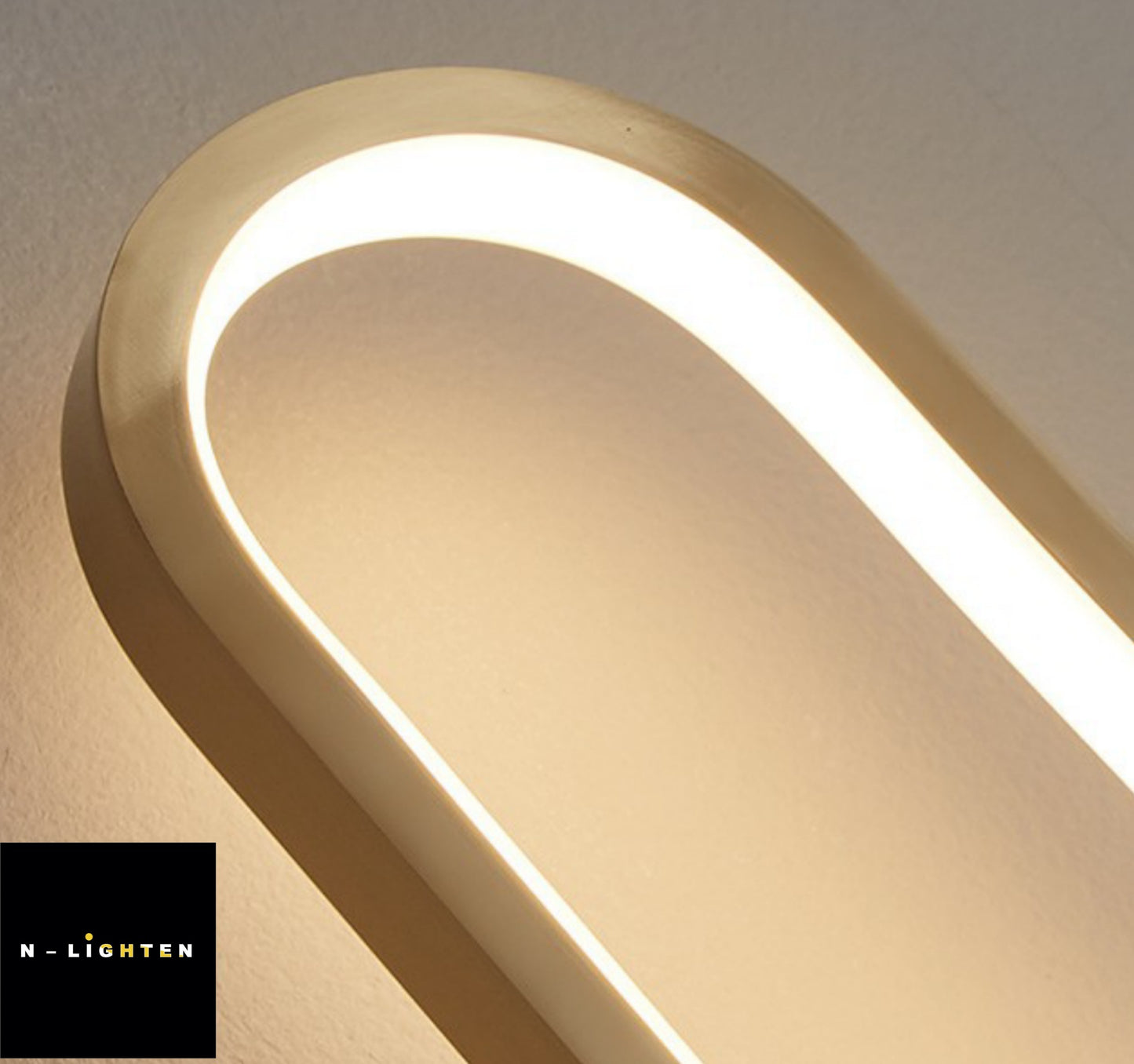 Hdc Modern Golden Copper Simple Luxury LED Lighting Decoration Wall Light