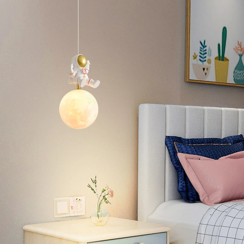 Hdc Astro Bear Shaped LED Modern Hanging Light for Baby Room Kids Bedroom