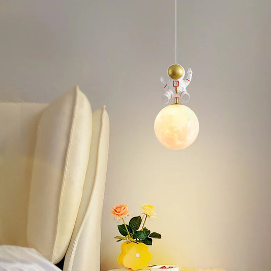 Hdc Astro Bear Shaped LED Modern Hanging Light for Baby Room Kids Bedroom