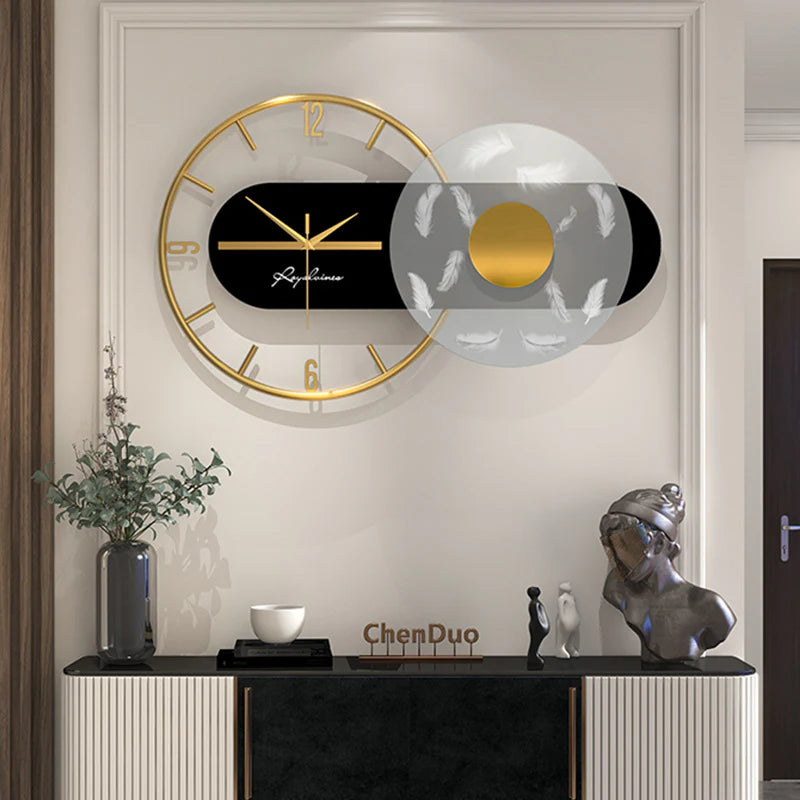 Hdc Modern Creative Wall Clock For Living Room,Bedroom Home Decor