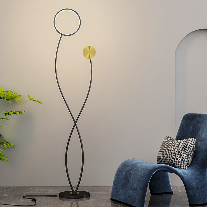 Modern minimalist Nordic light luxury fishing post-modern vertical floor lamp