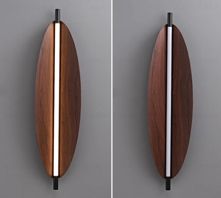 Hdc 600mm Led Wooden Modern Wall Light For Living Room Dining Room Light