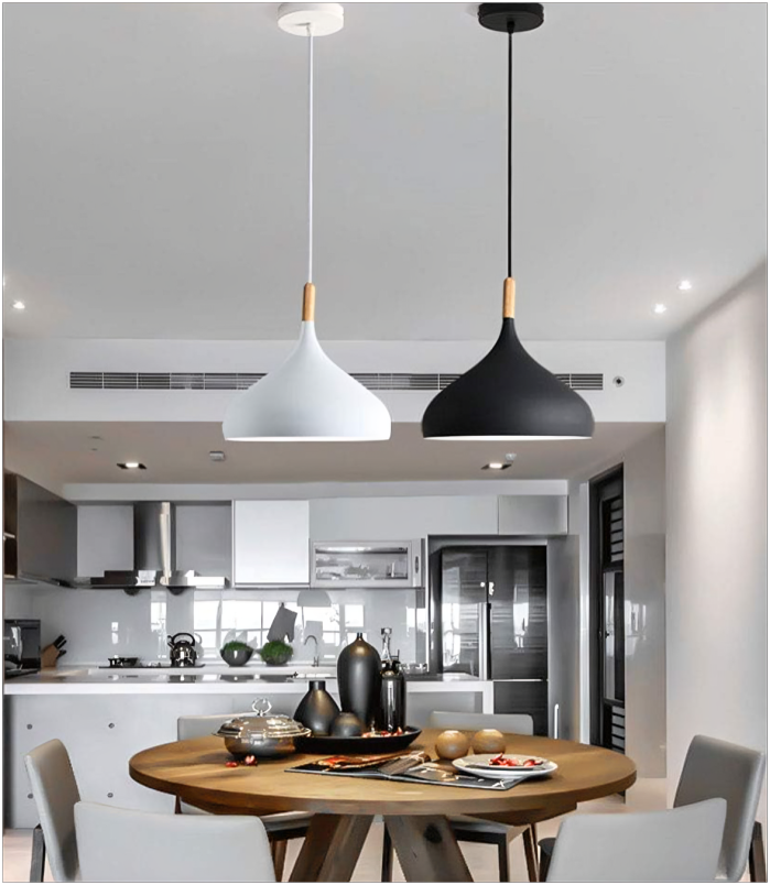 HDC Modern Metal Series Bulb Pendant Light - Nordic Dining Chandelier