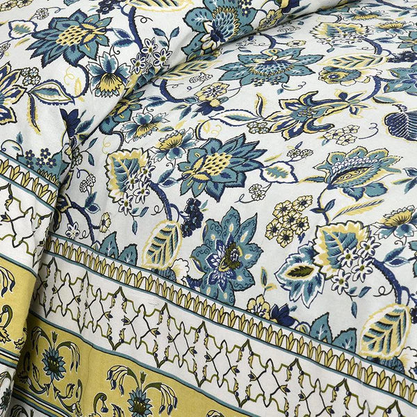 Hdc Jaipuri Block Print Cotton King Size Double Bed Sheet With 2 Pillow Cover For Bedroom, Home Decor