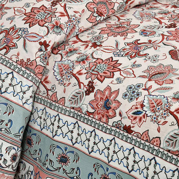 Hdc Jaipuri Block Print Cotton King Size Double Bed Sheet With 2 Pillow Cover For Bedroom, Home Decor