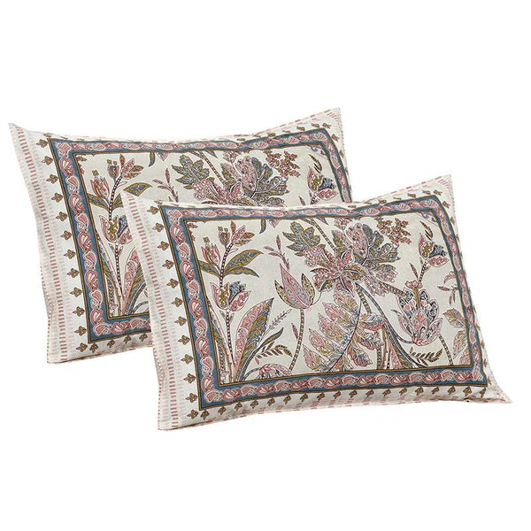 Hdc Jaipuri Block Print Cotton King Size Bed Sheet With 2 Pillow Cover For Bedroom, Home Decor