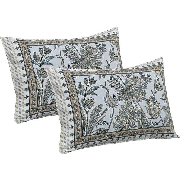 Hdc Jaipuri Block Print Cotton King Size Bed Sheet With 2 Pillow Cover For Bedroom, Home Decor