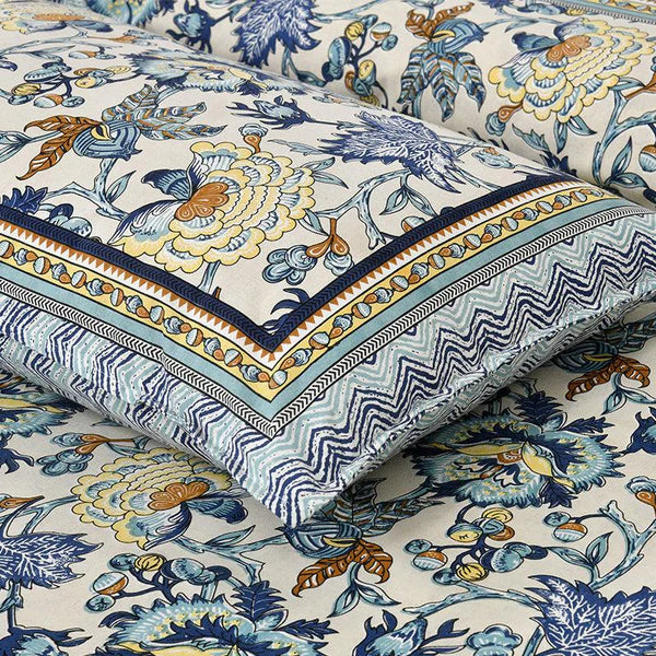 Hdc Jaipuri Block Print Cotton King Size Double Bed Sheet With 2 Pillow Cover For Bedroom, Home Decor