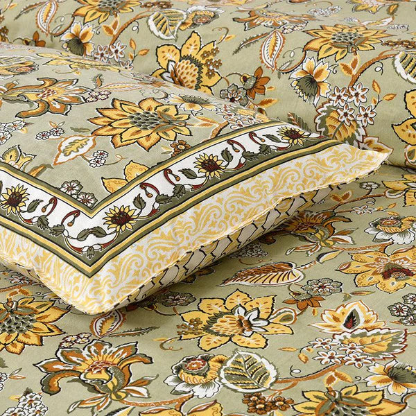 Hdc Jaipuri Block Print Cotton King Size Double Bed Sheet With 2 Pillow Cover For Bedroom, Home Decor