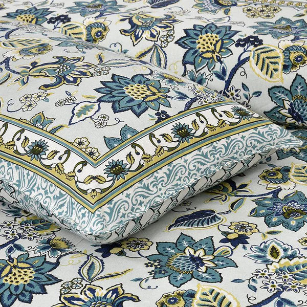 Hdc Jaipuri Block Print Cotton King Size Double Bed Sheet With 2 Pillow Cover For Bedroom, Home Decor