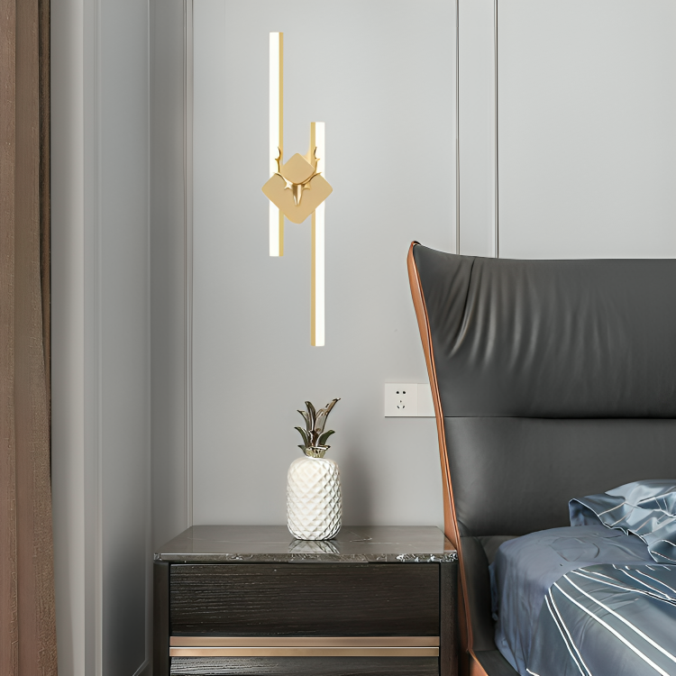 HDC Modern Minimalist Gold Long LED Acrylic Wall Lamp