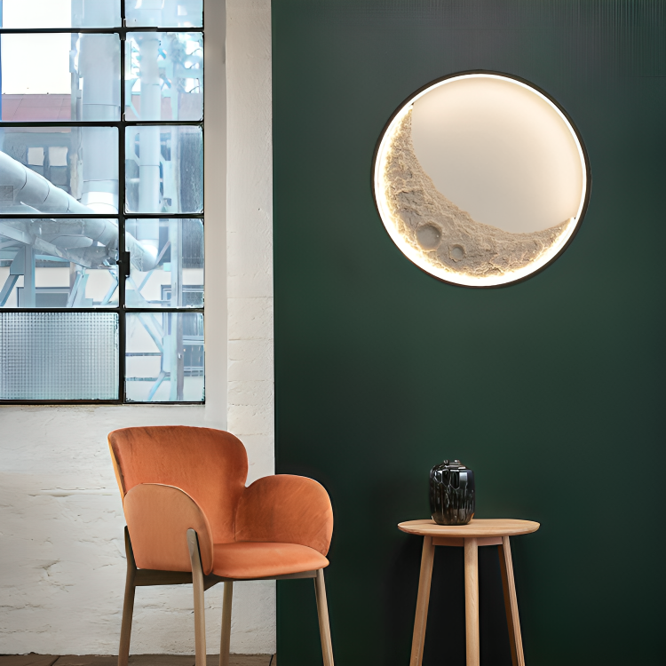 Hdc Modern Simple Moon Bedroom Bedside Wall Lamp- Tricolor