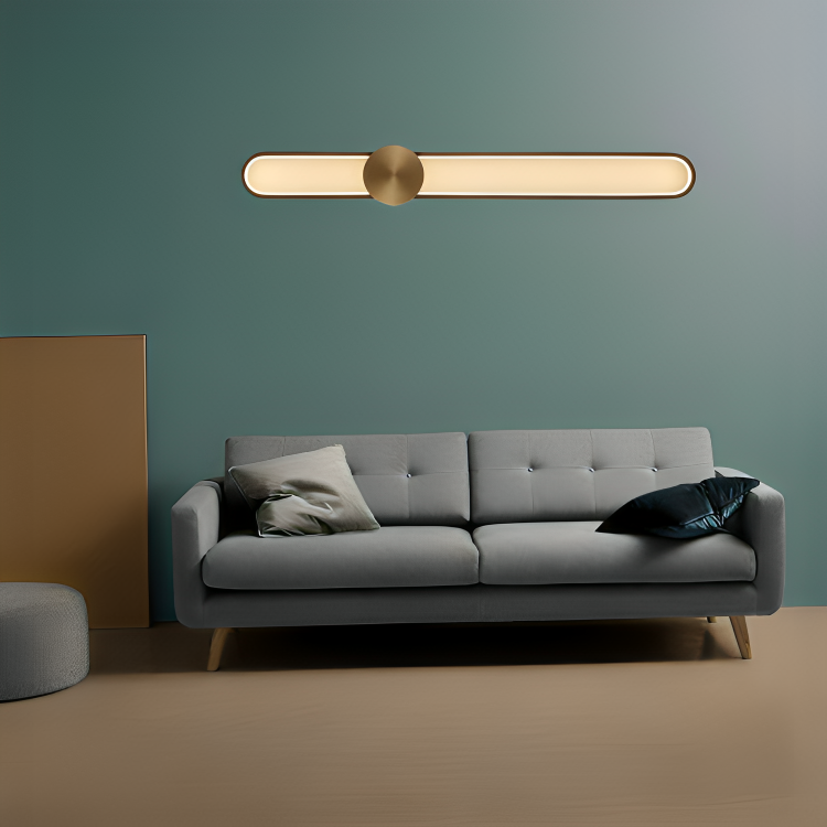 Hdc Modern Golden Copper Simple Luxury LED Lighting Decoration Wall Light