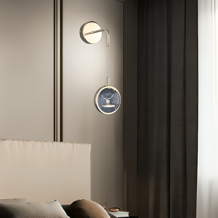 HDC Modern Crystal Transparent Round Decorative Lighting For Bedroom
