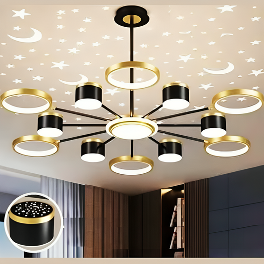 HDC Contemporary Pendant Chandelier LED Ceiling Lighting Fixture for Bedroom, Dining Room, Drawing Room