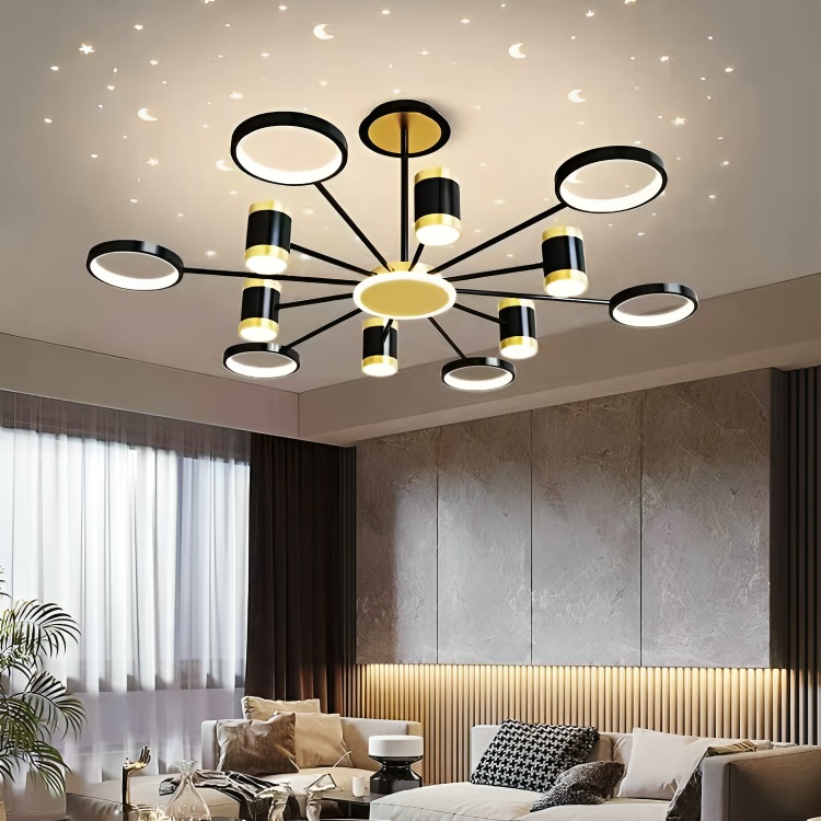 HDC Contemporary Pendant Chandelier LED Ceiling Lighting Fixture for Bedroom