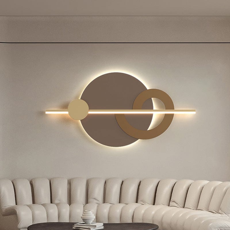 HDC Minimalistic Circle Wall Art With Led