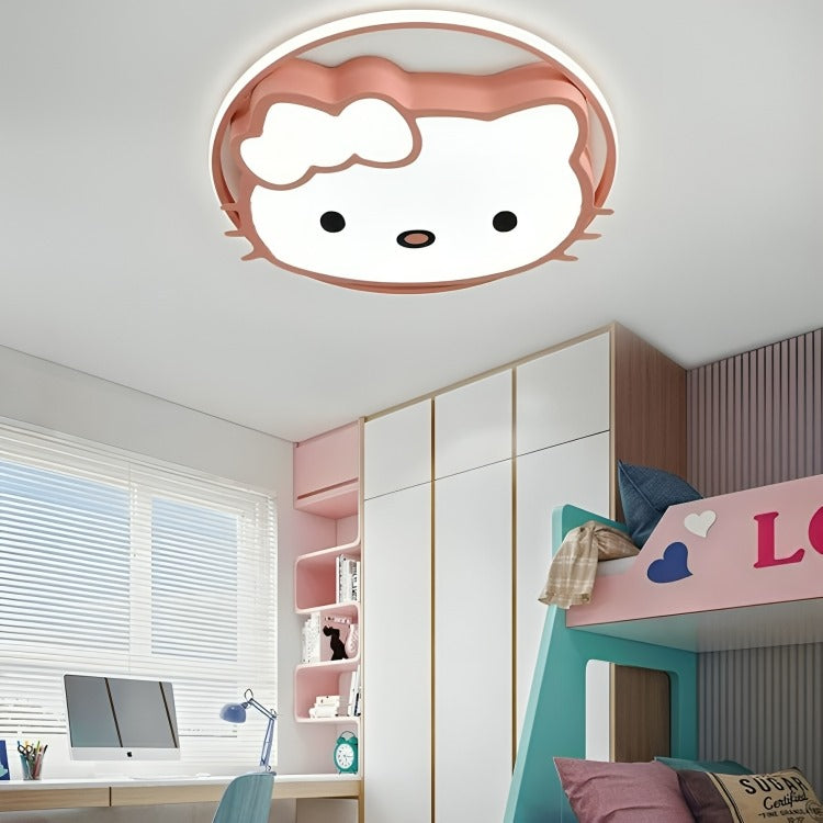 Hdc Creative Cartoon LED 3 Color Eye Protection Hello Kitty Bedroom Study Lighting Chandelier