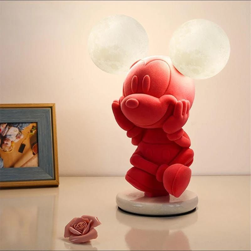 Hdc Anime Cartoon Micky Mouse Led Light Action Figure Lamp For Living Room Study Statue Home Decoration