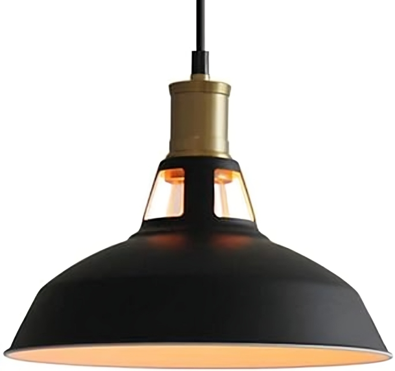 HDC Modern Metal Series Bulb Pendant Light - Industrial Adjustable Chandelier with Matte Lamp Cover