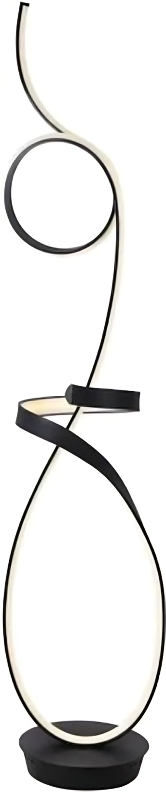 Hdc Modern Unique LED Matt Black Floor Lamp