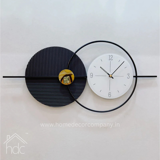 Hdc Modern Design Luxury Charcoal Black Limited Edition Wall Clock