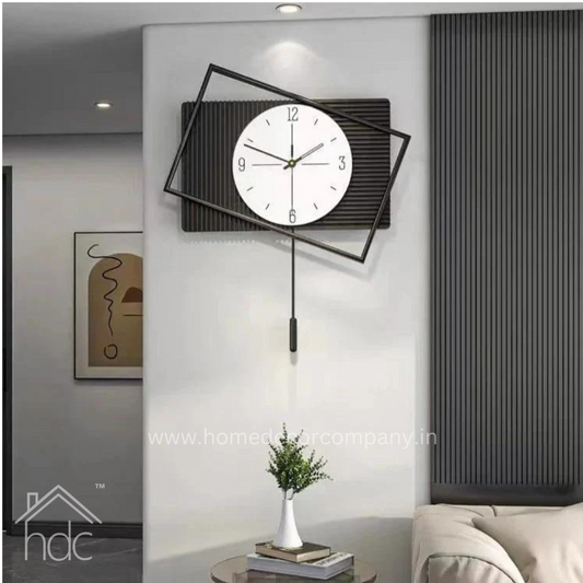 Hdc Modern Creative Wall Clock For Living Room, Bedroom Home Decor