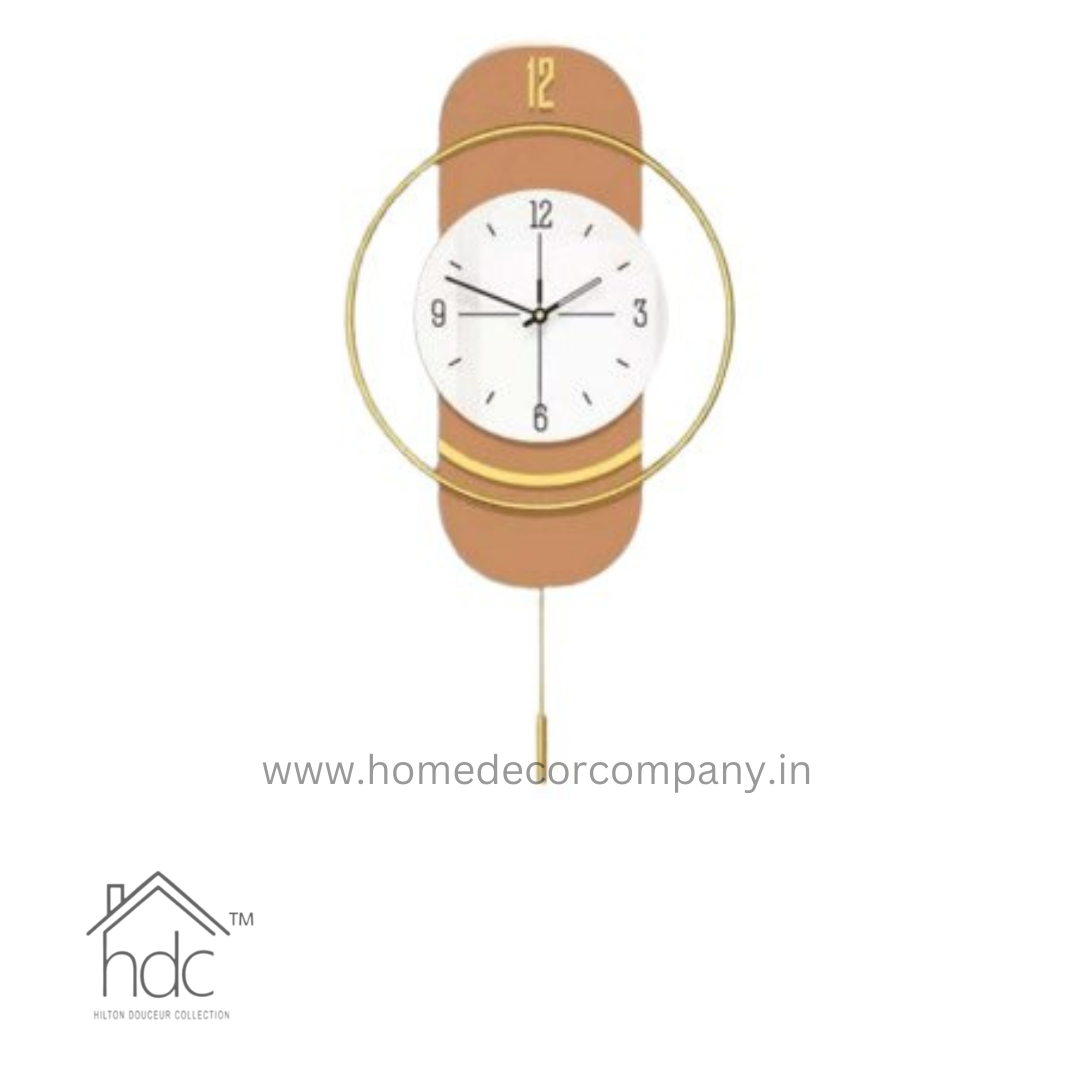 Hdc Modern Creative Nordic Wall Clock For Living Room, Bedroom Home Decor