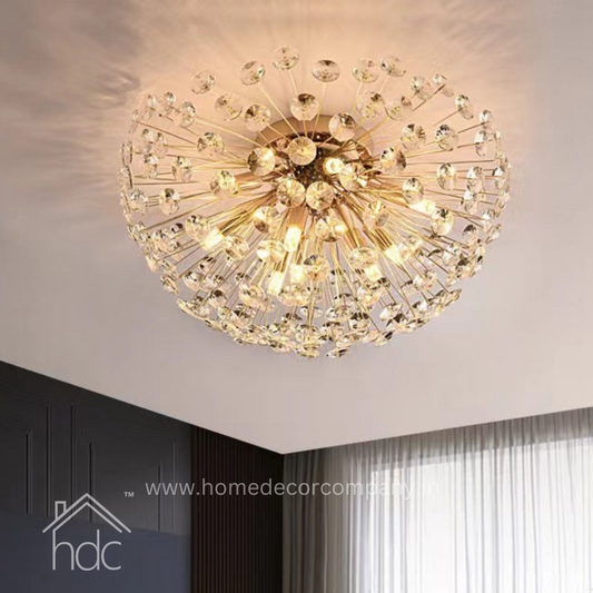 HDC Modern 300MM Gold Wall Ceiling Light for Foyer Area Home - Warm White