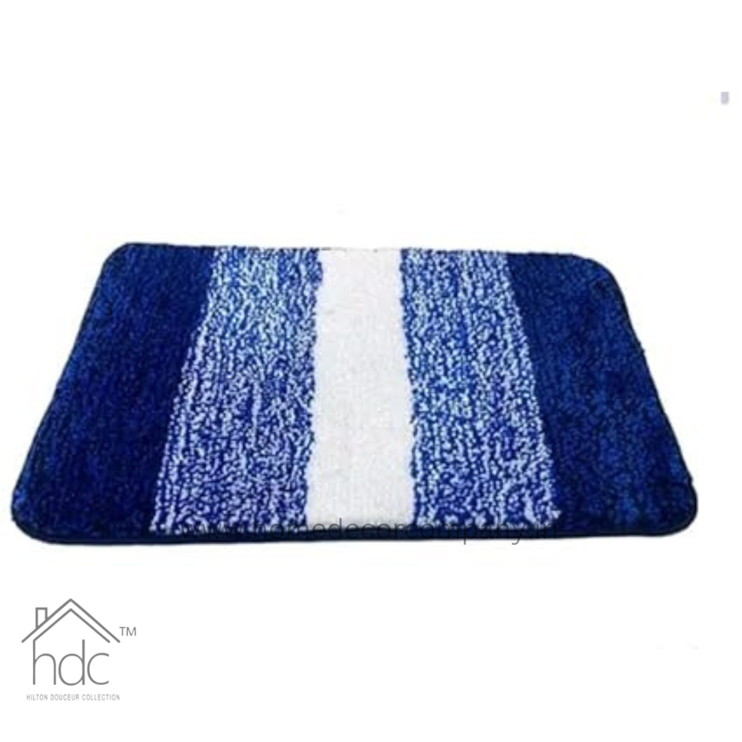 Hdc 40*60, 50*80 CM Modern Creative Microfiber Bathroom Mat Anti Skid-Highly Absorbent Super Soft Door Mats for Home Kitchen Living Room-2000 GSM Floor Mat Colour (Blue)