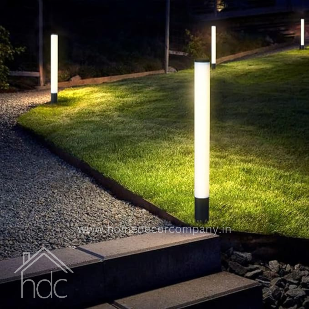 HDC 600mm  LED Acrylic Outdoor Column Lights Long Barrel Exterior Patio Pillar Lights LED Aluminum Outdoor Post Lamp Deck Fence Lawn Yard Landscape Path Lights