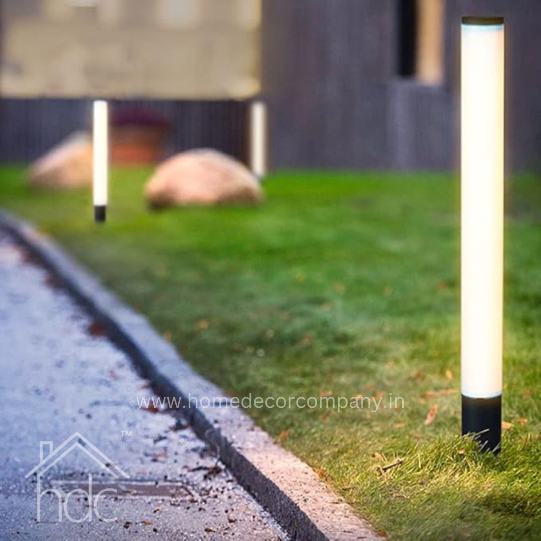 HDC 600mm  LED Acrylic Outdoor Column Lights Long Barrel Exterior Patio Pillar Lights LED Aluminum Outdoor Post Lamp Deck Fence Lawn Yard Landscape Path Lights