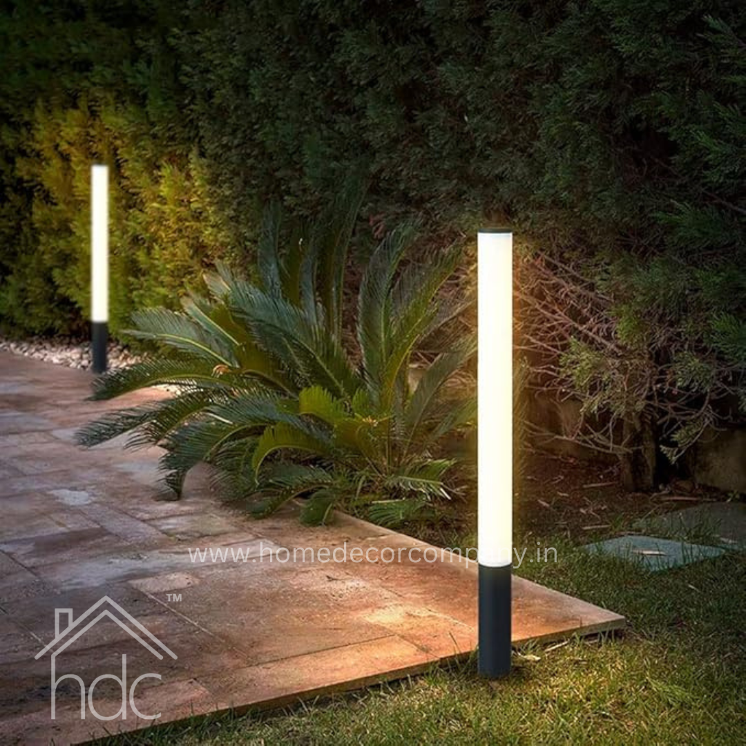 HDC 600mm  LED Acrylic Outdoor Column Lights Long Barrel Exterior Patio Pillar Lights LED Aluminum Outdoor Post Lamp Deck Fence Lawn Yard Landscape Path Lights