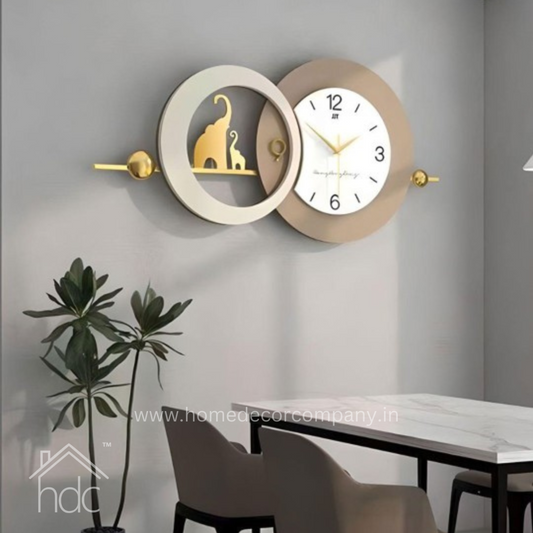 Hdc Modern Creative
Deer Metal Wall Clock For
Living Room,Bedroom
Home Decor