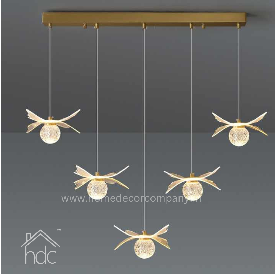 Hdc 1 Light Bedroom Bedside Small Butterfly Pendant Ceiling Hanging Lights