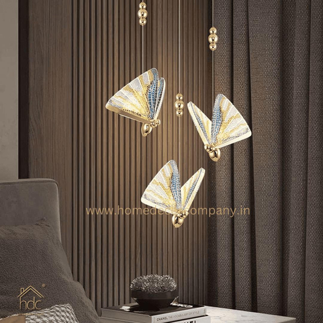 HDC Led 1 Light Multi Butterfly Bedside Hanging Pendant Ceiling Lamp Light Fixture