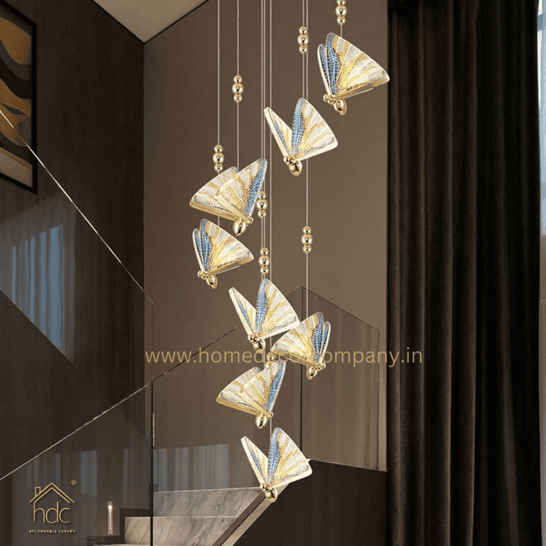 HDC Led 1 Light Multi Butterfly Bedside Hanging Pendant Ceiling Lamp Light Fixture