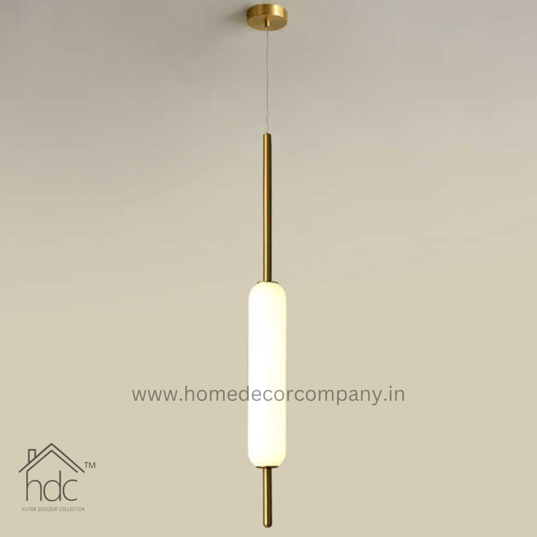 Hdc Led Gold Metal Hanging Light For Living Room Bedroom