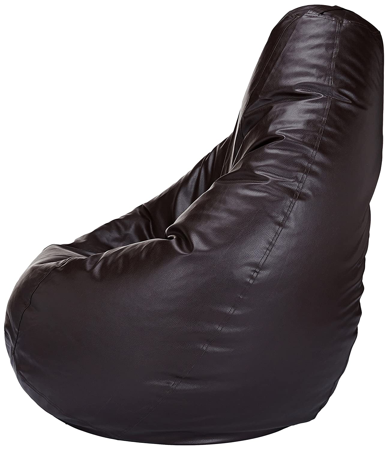 HDC Super Lama Leather Bean Bag Cover Without Beans (Brown) - HDC.IN