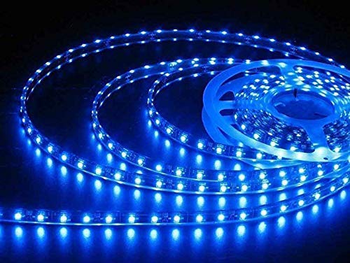 HDC- Led Strip High Lumen Light- 2835 Cove Waterproof Light in 5 Meter, 240 LED Per Meter with Driver/Adapter Included (Blue) - HDC.IN